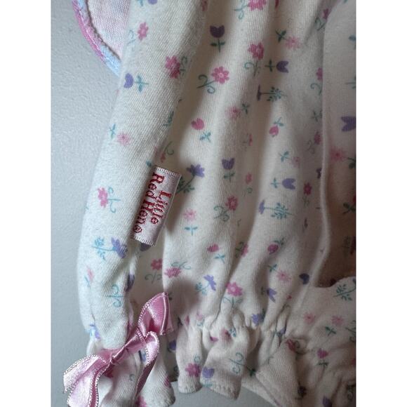 Little Red hen Vintage Baby Girl Patchwork Floral Cotton Romper 3-6 Months - Picture 13 of 14